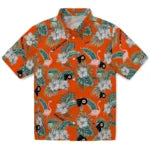 Philadelphia Flyers Hawaiian Shirt - Flamingo and Hibiscus | Moonbestprint