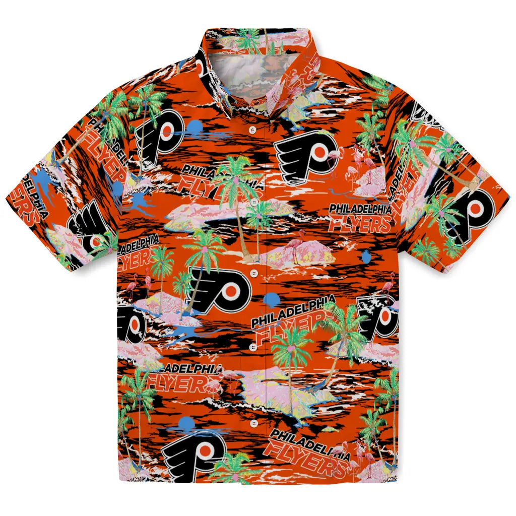 Philadelphia Flyers Flamingo Retreat 2026 Hawaiian Shirt – Moonbestprint
