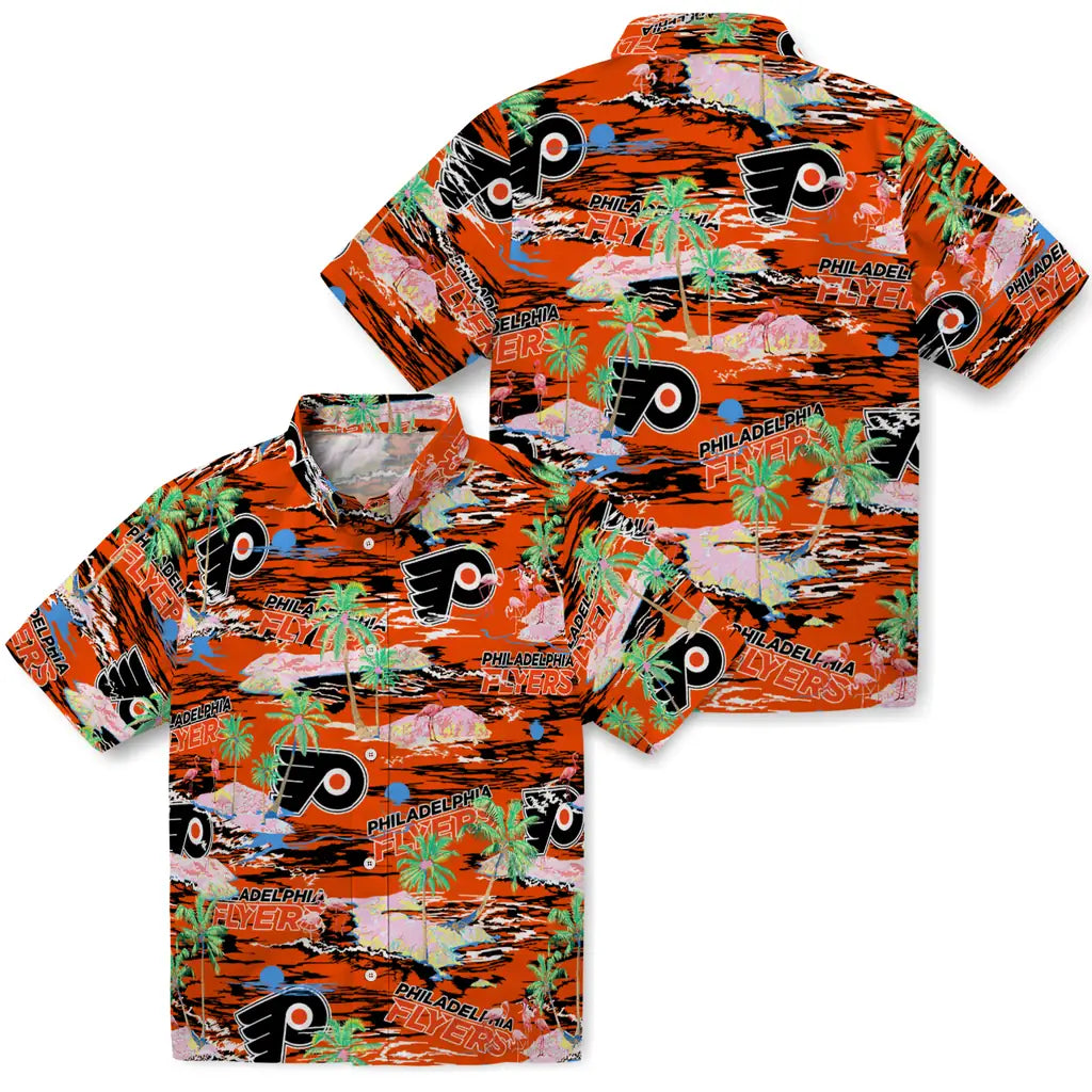 Philadelphia Flyers Flamingo Retreat 2026 Hawaiian Shirt – Moonbestprint