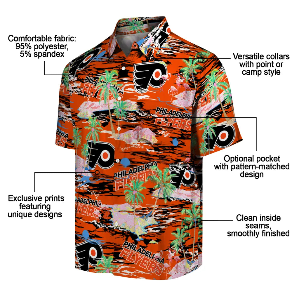 Philadelphia Flyers Flamingo Retreat 2026 Hawaiian Shirt – Moonbestprint