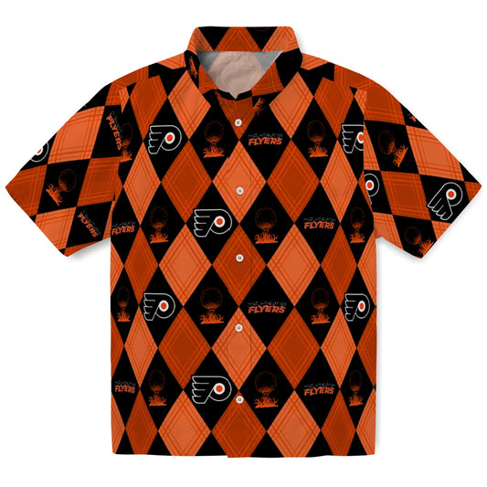 Philadelphia Flyers Hawaiian Shirt - Golfing Plaid | Moonbestprint