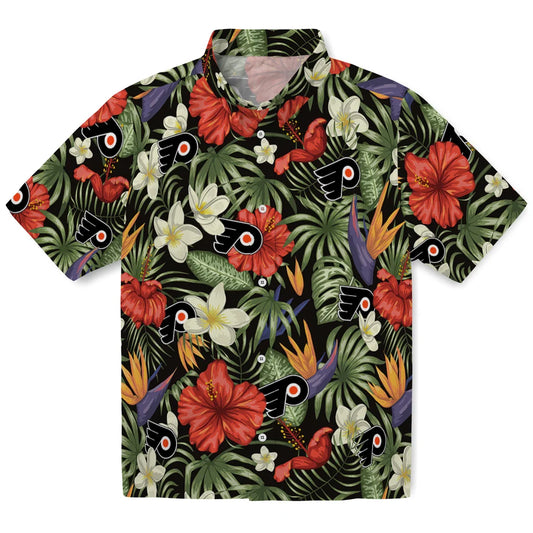 Philadelphia Flyers Hawaiian Shirt - Hawaii Floral Hibiscus | Moonbestprint