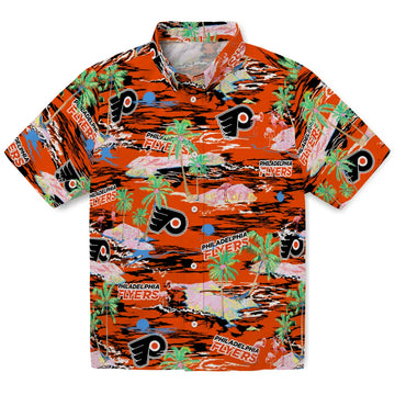 Philadelphia Flyers Hawaiian Shirt - Hawaii Island | Moonbestprint