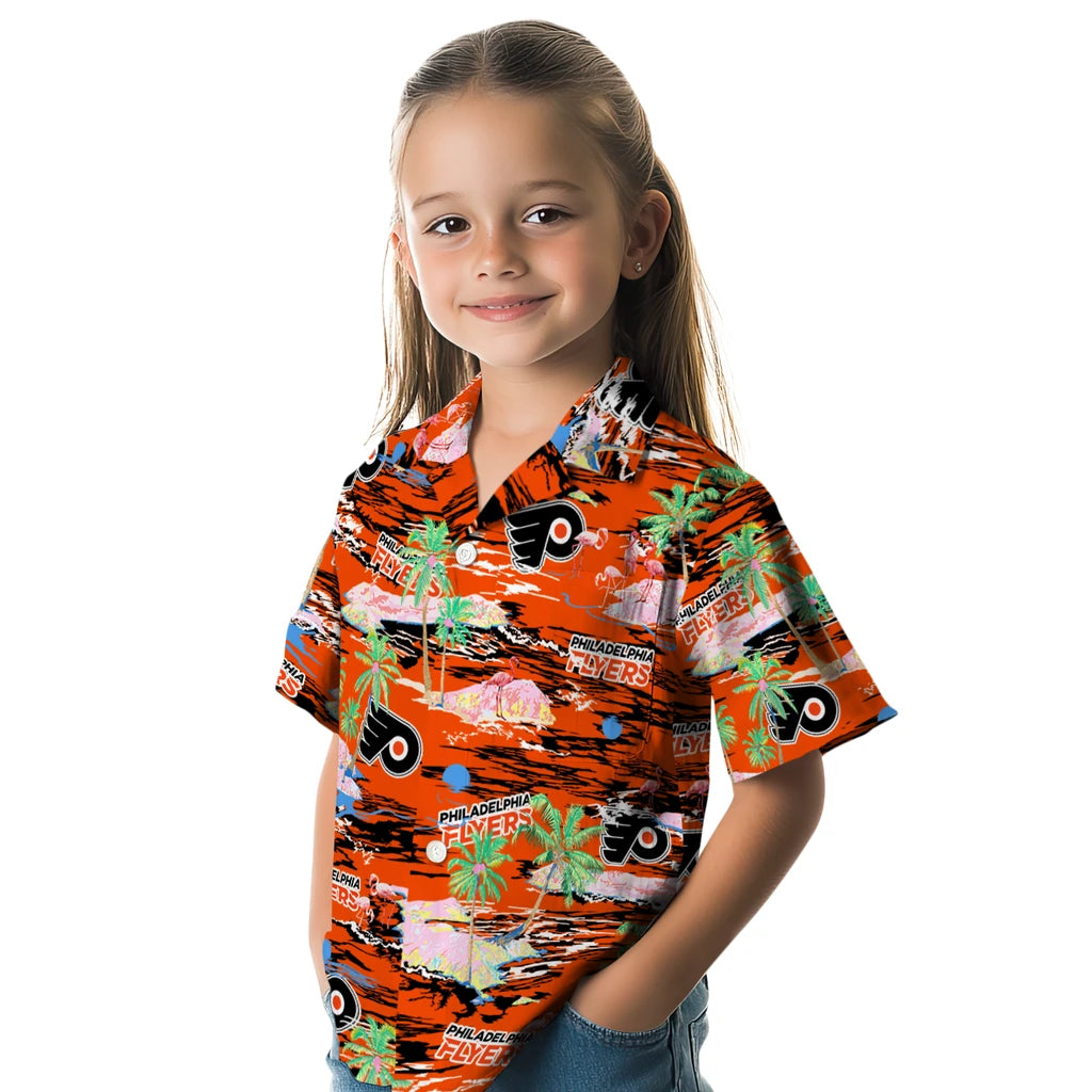 Philadelphia Flyers Hawaiian Shirt - Hawaii Island | Moonbestprint