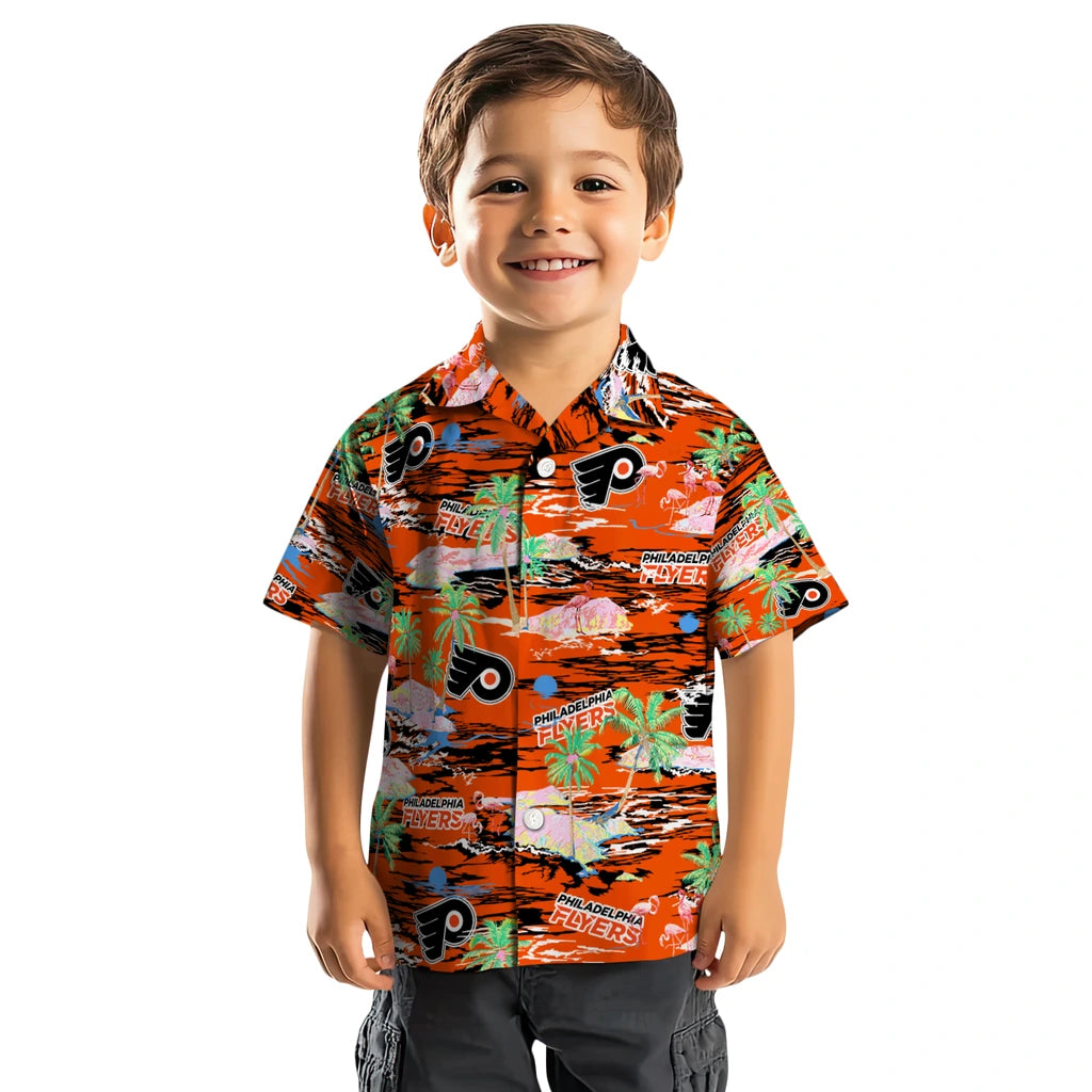 Philadelphia Flyers Hawaiian Shirt - Hawaii Island | Moonbestprint