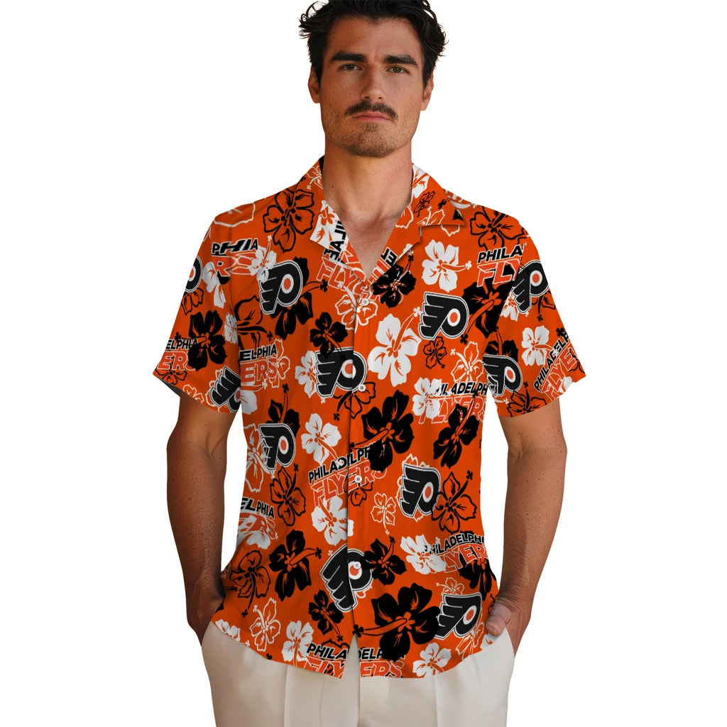 Philadelphia Flyers Hibiscus Bloom Hawaiian Shirt – Moonbestprint