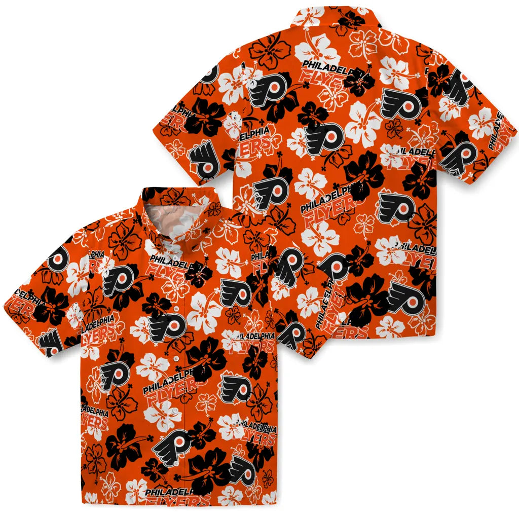Philadelphia Flyers Hibiscus Bloom Hawaiian Shirt – Moonbestprint