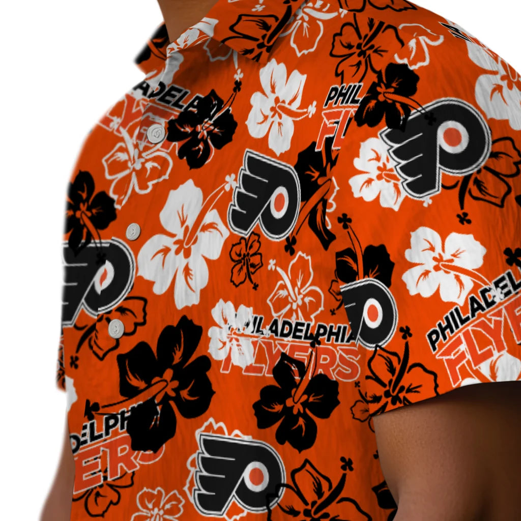 Philadelphia Flyers Hibiscus Bloom Hawaiian Shirt – Moonbestprint