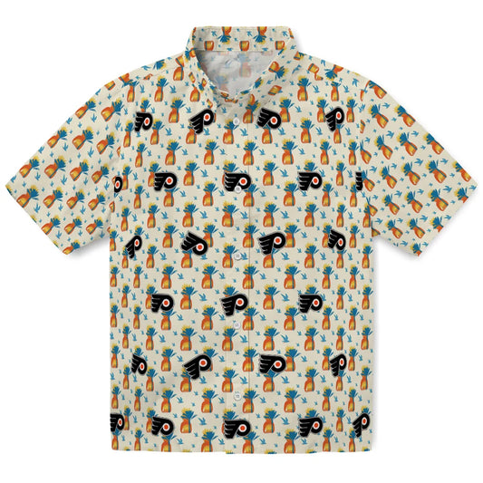 Philadelphia Flyers Hawaiian Shirt - Pineapple Delight | Moonbestprint
