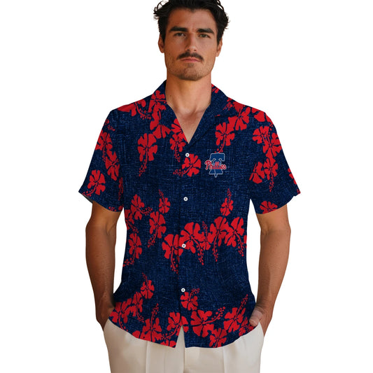 Philadelphia Phillies Hawaiian Shirt - 50th State Flower | Moonbestprint