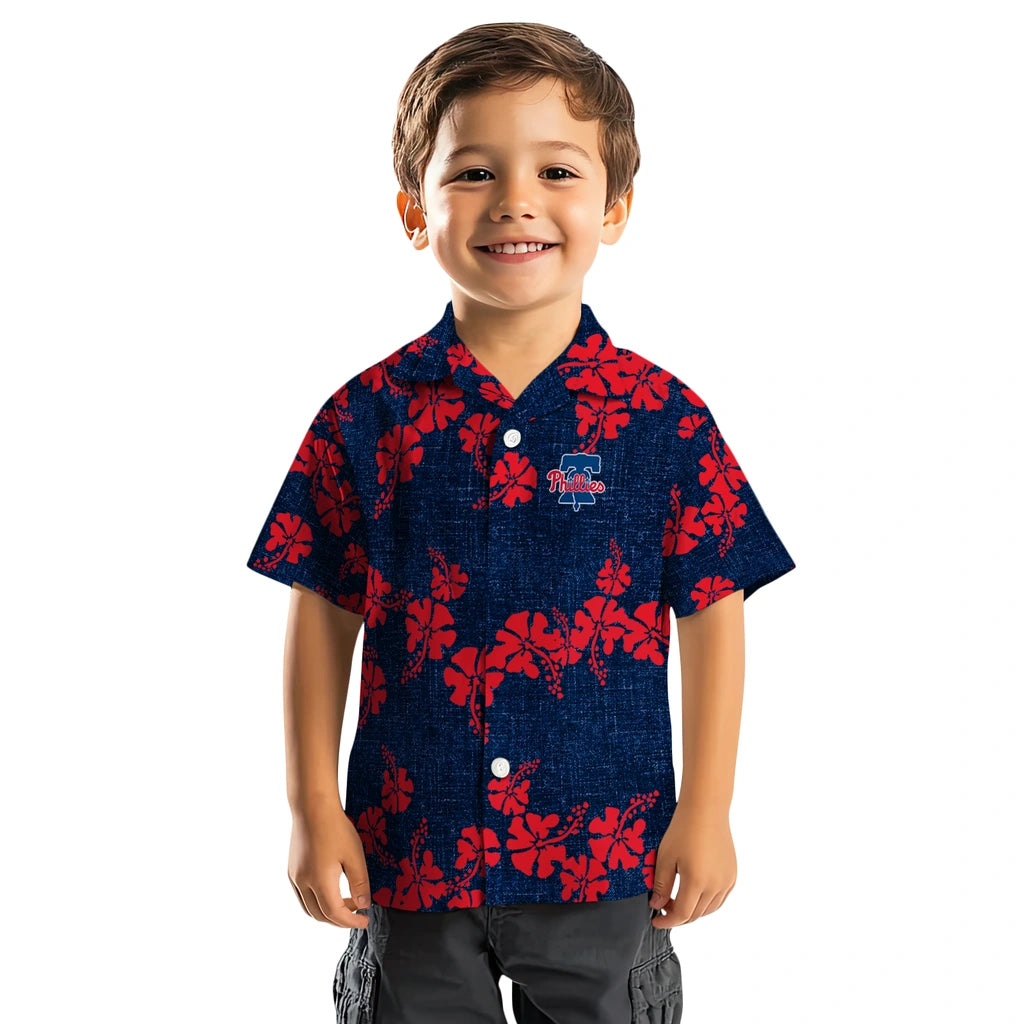 Philadelphia Phillies Hawaiian Shirt - 50th State Flower | Moonbestprint
