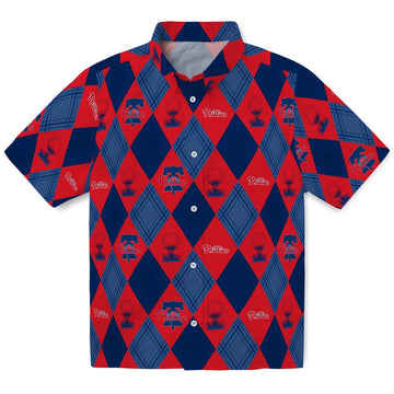 Philadelphia Phillies Hawaiian Shirt - Golfing Plaid | Moonbestprint