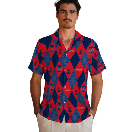 Philadelphia Phillies Hawaiian Shirt - Golfing Plaid | Moonbestprint