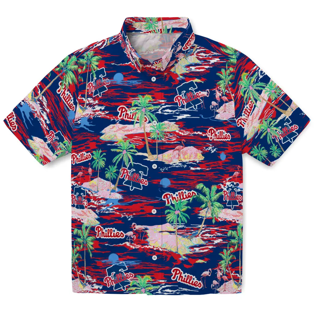 Philadelphia Phillies Hawaiian Shirt - Hawaii Island | Moonbestprint