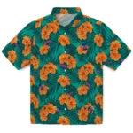 Philadelphia Phillies Hawaiian Shirt - Hibiscus and Palm Leaves | Moonbestprint