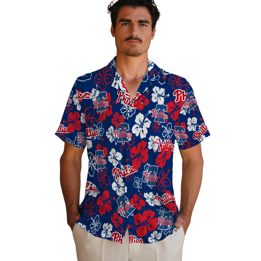 Philadelphia Phillies Hibiscus Bloom Hawaiian Shirt – Moonbestprint