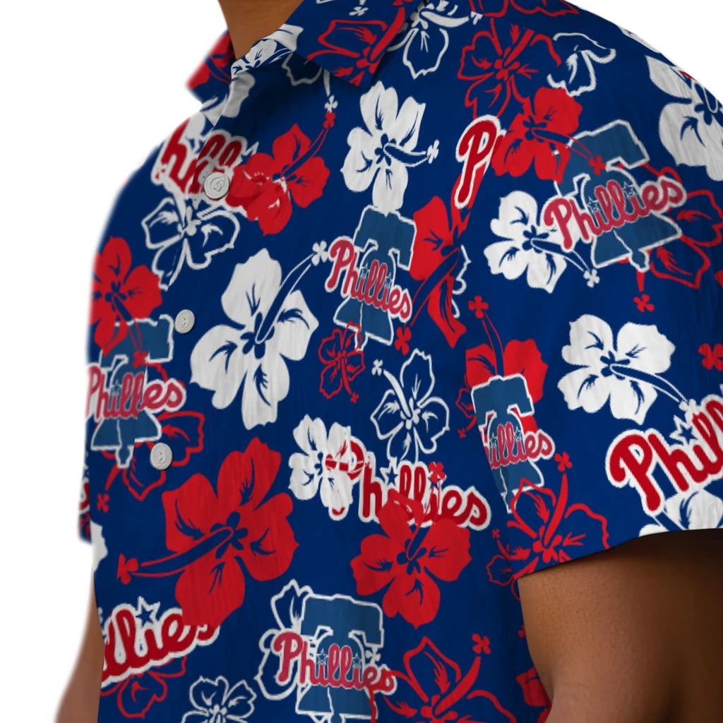 Philadelphia Phillies Hibiscus Bloom Hawaiian Shirt – Moonbestprint