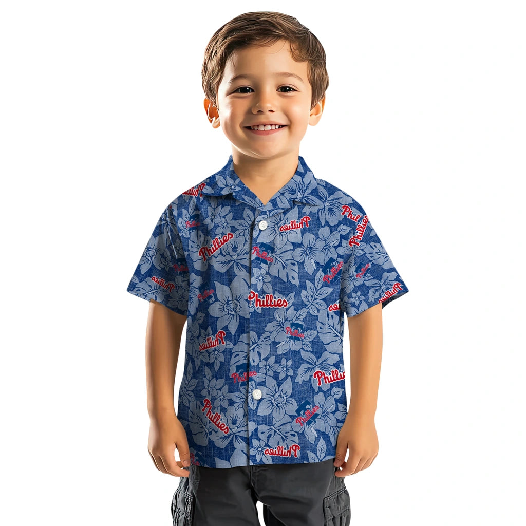 Philadelphia Phillies Hawaiian Shirt - Hibiscus Oasis | Moonbestprint