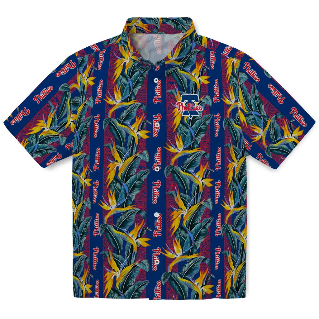 Philadelphia Phillies Hawaiian Shirt - Paradise Vines | Moonbestprint