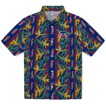Philadelphia Phillies Hawaiian Shirt - Paradise Vines | Moonbestprint