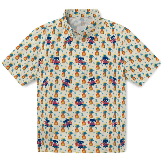Philadelphia Phillies Hawaiian Shirt - Pineapple Delight | Moonbestprint