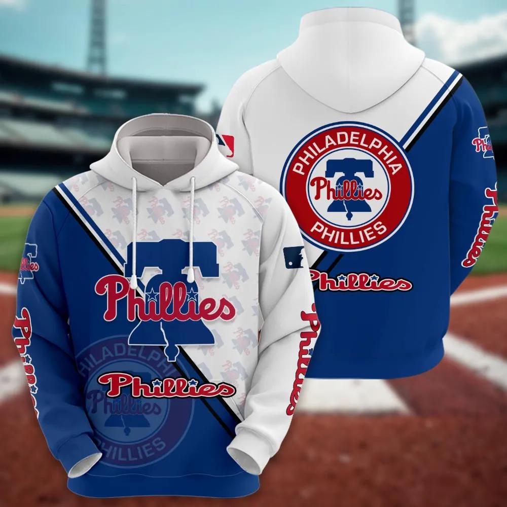 Philadelphia Phillies Logo 3D MLB All Over Print Hoodie -Moonbestprint