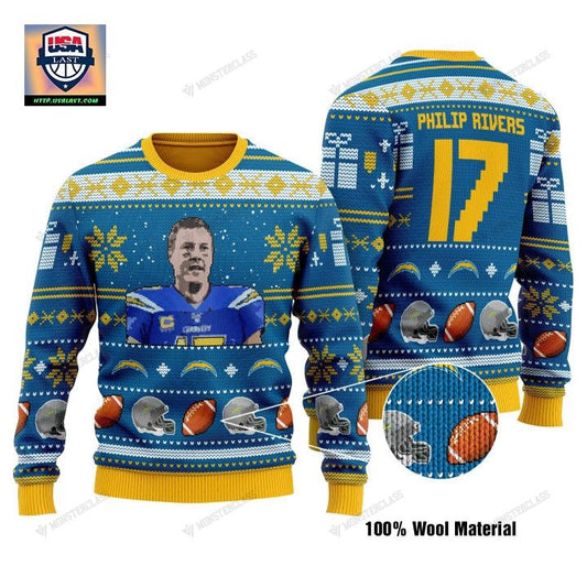 Philip Rivers 17 Los Angeles Chargers Nfl Christmas Sweater ? Usalast