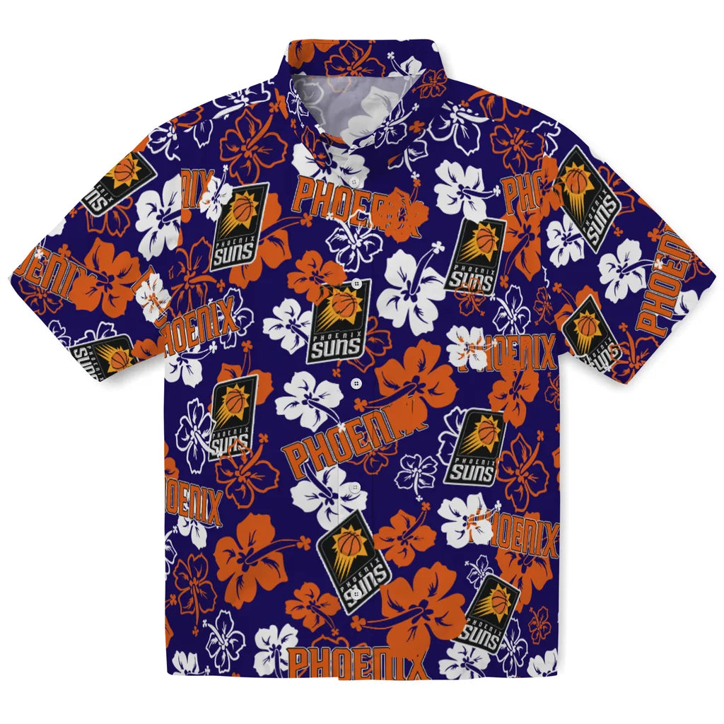 Phoenix Suns Hibiscus Bloom Hawaiian Shirt – Moonbestprint