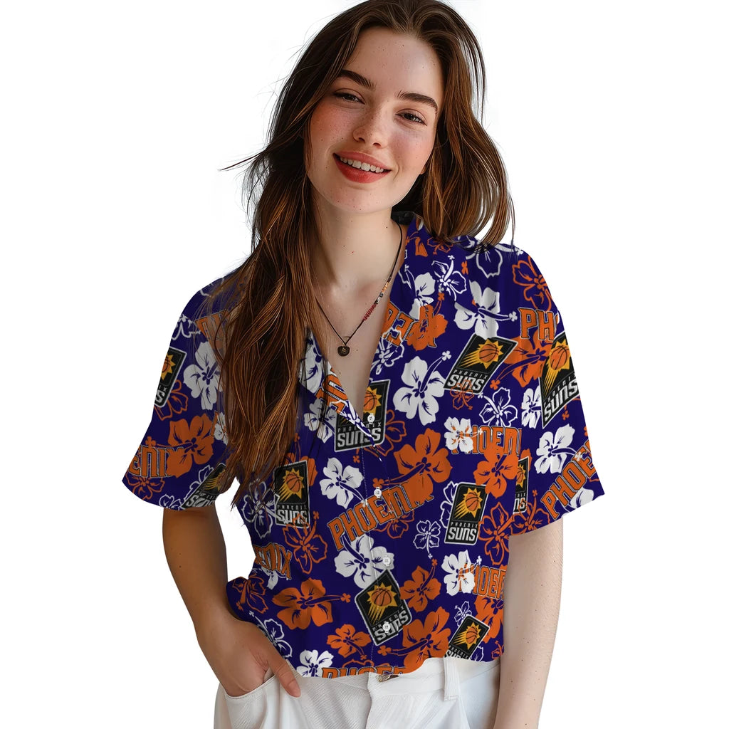 Phoenix Suns Hibiscus Bloom Hawaiian Shirt – Moonbestprint