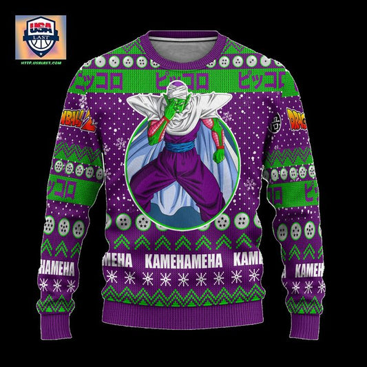 Piccolo Anime Ugly Christmas Sweater Dragon Ball Z Xmas Gift ? Usalast