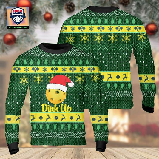 Pickleball Dink Up Christmas AOP Sweater ? Usalast