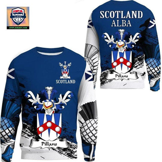 Pillans Scottish Family Crest Scotland Special Sweater A7 ? Usalast