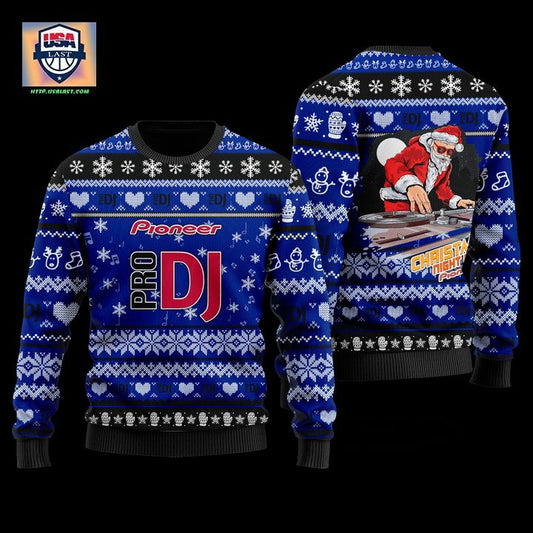 Pioneer DJ Blue 3D Faux Wool Ugly Sweater ? Usalast