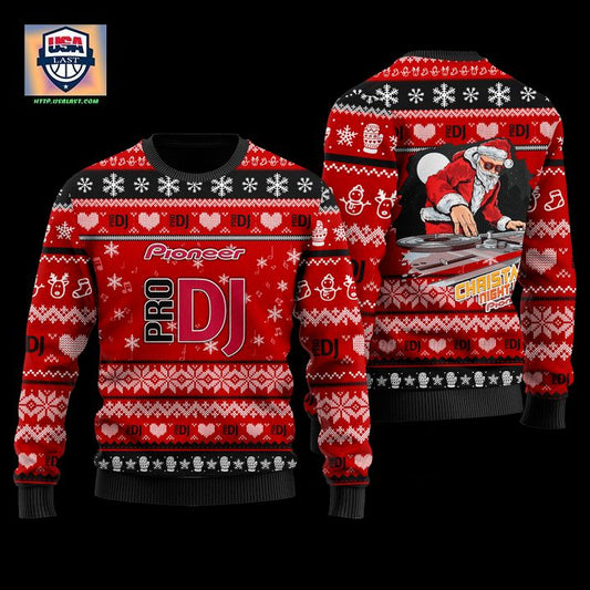 Pioneer DJ Red 3D Faux Wool Ugly Sweater ? Usalast