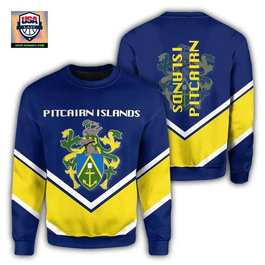 Pitcairn Islands Coat Of Arms Sweater Lucian Style J5W ? Usalast