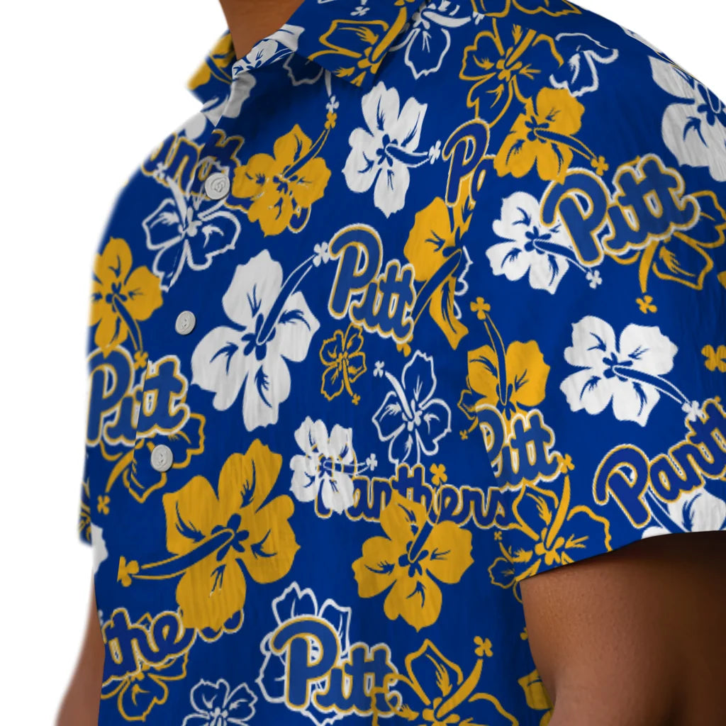 Pittsburgh Panthers Hibiscus Bloom Hawaiian Shirt – Moonbestprint
