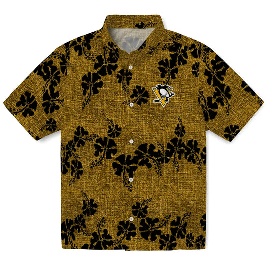Pittsburgh Penguins Hawaiian Shirt - 50th State Flower | Moonbestprint