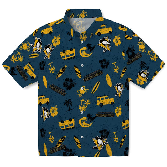 Pittsburgh Penguins Hawaiian Shirt - Beach Vibe | Moonbestprint