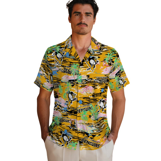 Pittsburgh Penguins Flamingo Retreat 2026 Hawaiian Shirt – Moonbestprint