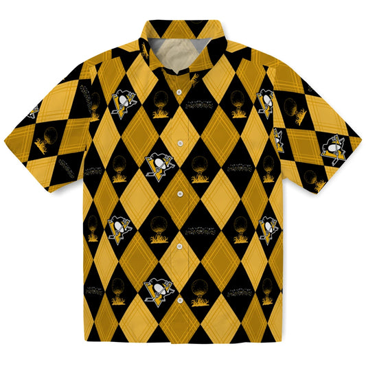 Pittsburgh Penguins Hawaiian Shirt - Golfing Plaid | Moonbestprint