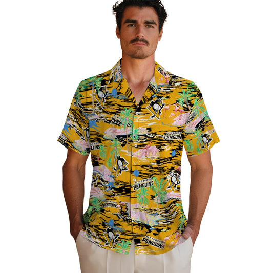 Pittsburgh Penguins Hawaiian Shirt - Hawaii Island | Moonbestprint