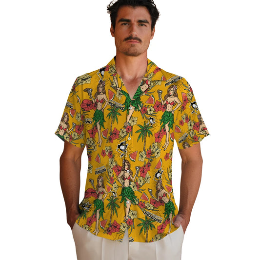 Pittsburgh Penguins Hawaiian Shirt - Hawaiian Girls Design | Moonbestprint
