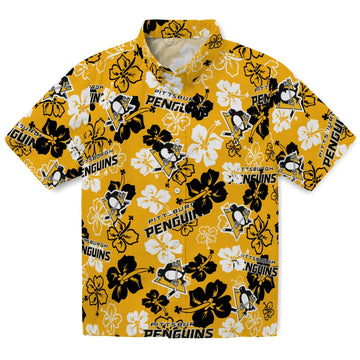 Pittsburgh Penguins Hibiscus Bloom Hawaiian Shirt – Moonbestprint