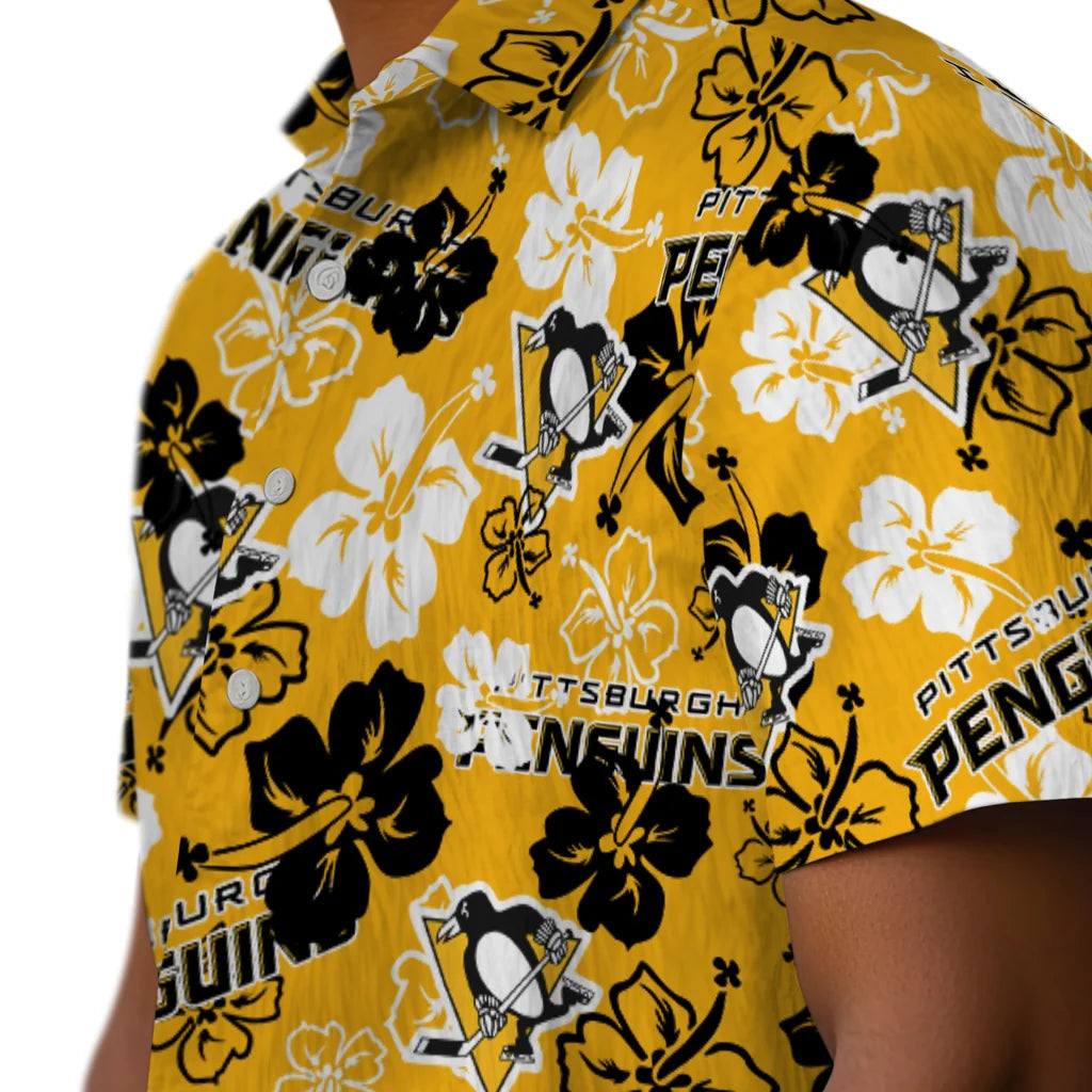 Pittsburgh Penguins Hibiscus Bloom Hawaiian Shirt – Moonbestprint