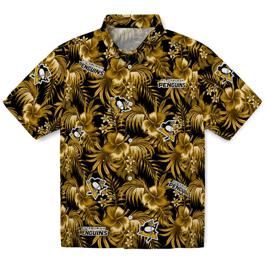 Pittsburgh Penguins Hawaiian Shirt - Hibiscus Exotic | Moonbestprint