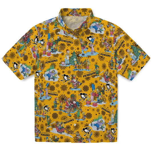Pittsburgh Penguins Hawaiian Shirt - Simpsons Christmas | Moonbestprint