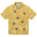 Pittsburgh Penguins Hawaiian Shirt - Vintage Palm Tree | Moonbestprint