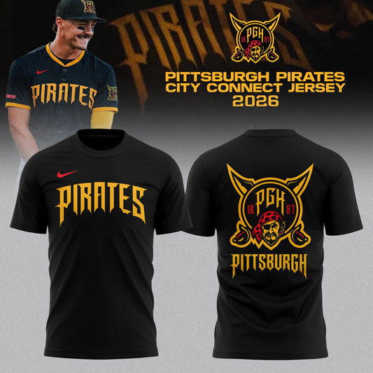 Pittsburgh Pirates 2026 City Connect Limited Edition T-shirt | YN62 Moonbestprint