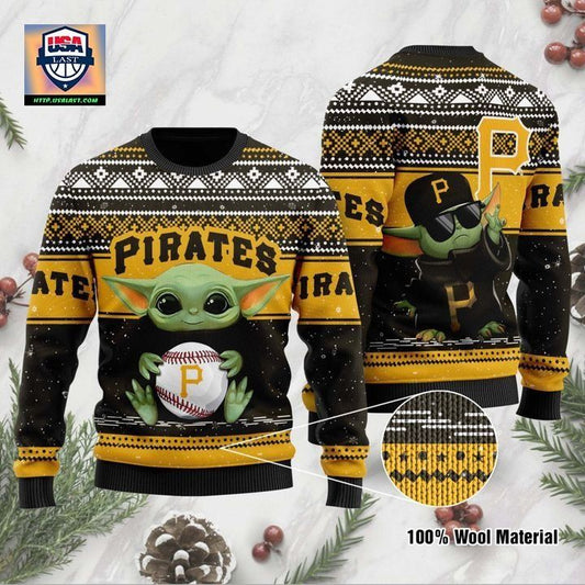 Pittsburgh Pirates Baby Yoda Ugly Christmas Sweater ? Usalast