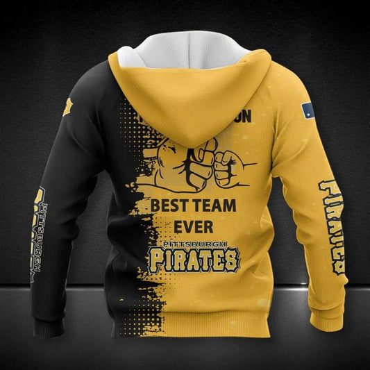 Pittsburgh Pirates Dad And Son MLB All Over Print Hoodie -Moonbestprint